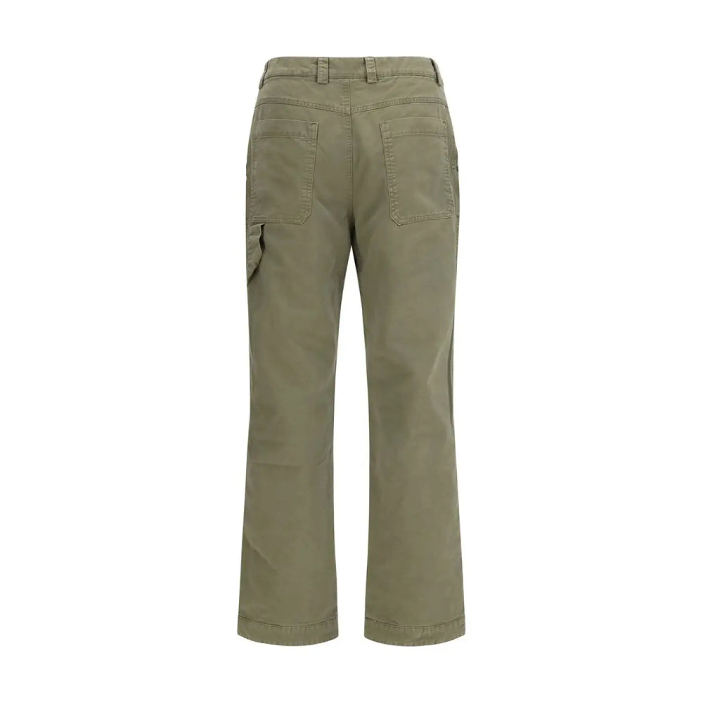 Off-white Bicolor Cotton Casual Pants