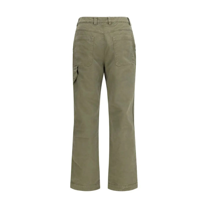Off-white Bicolor Cotton Casual Pants