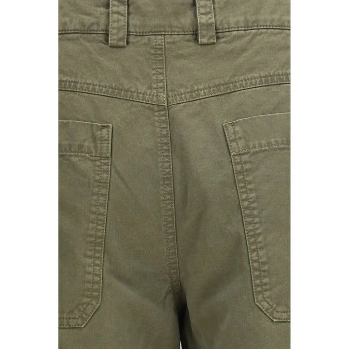 Off-white Bicolor Cotton Casual Pants
