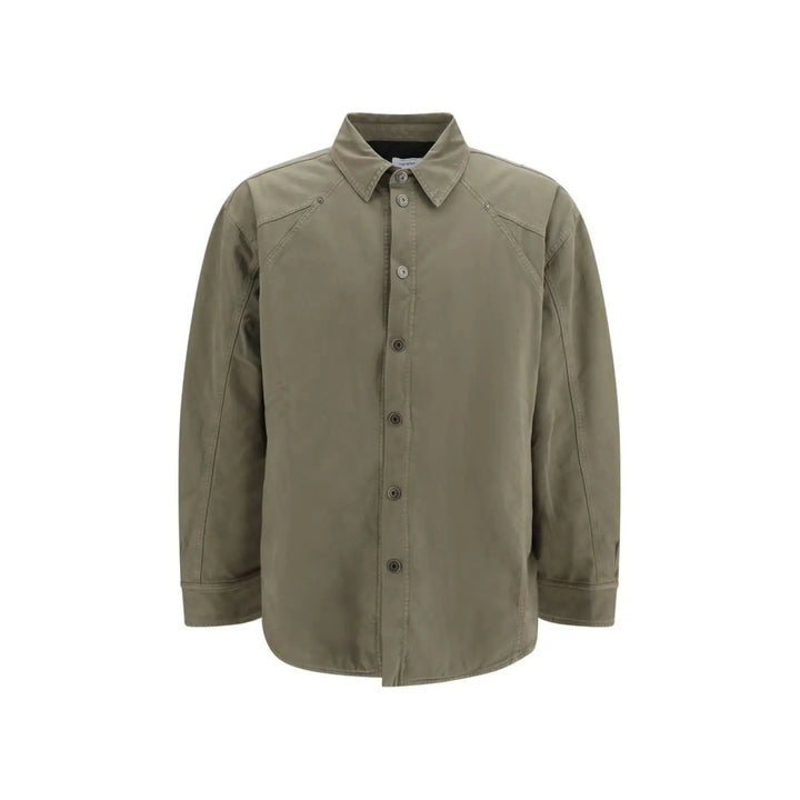 Off-white Bicolor Cotton Full-length Jacket