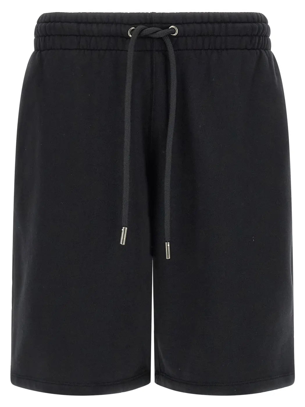 Off-white Black Cotton Bermuda Shorts
