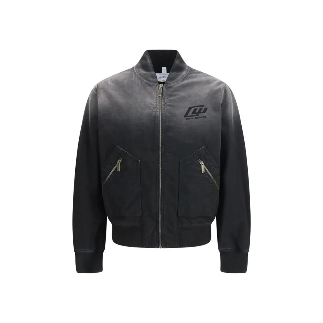 Off-white Black Cotton Bomber