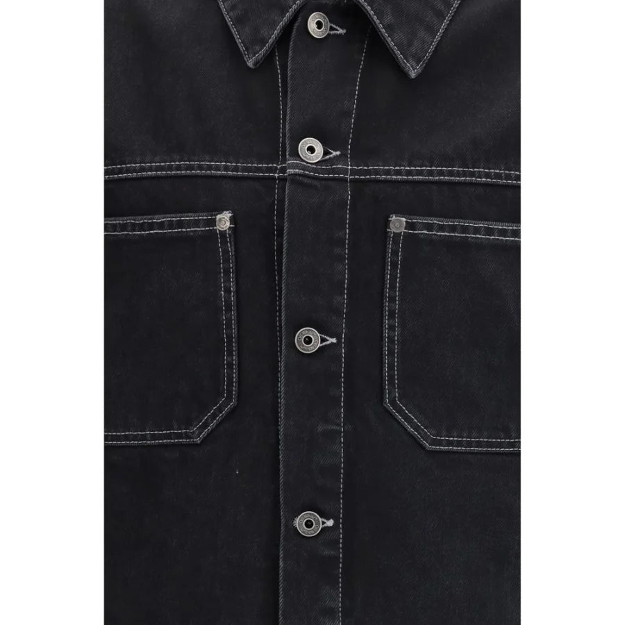 Off-White Black Cotton Denim Jacket