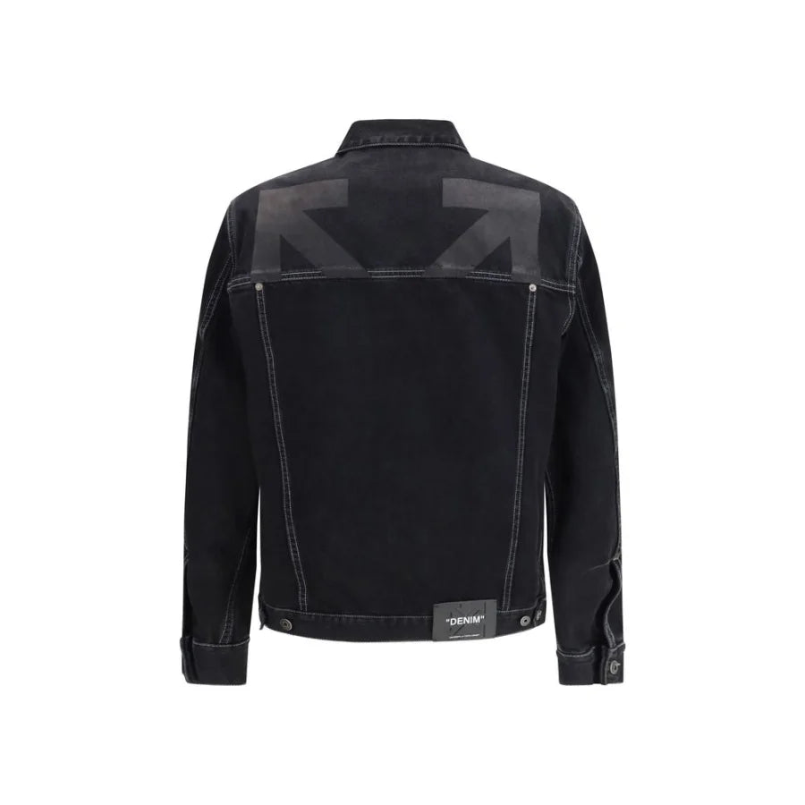 Off-White Black Cotton Denim Jacket