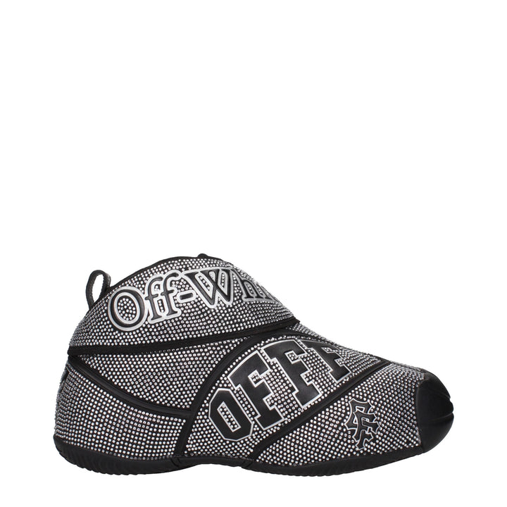 Off-white Black Cotton Sneakers