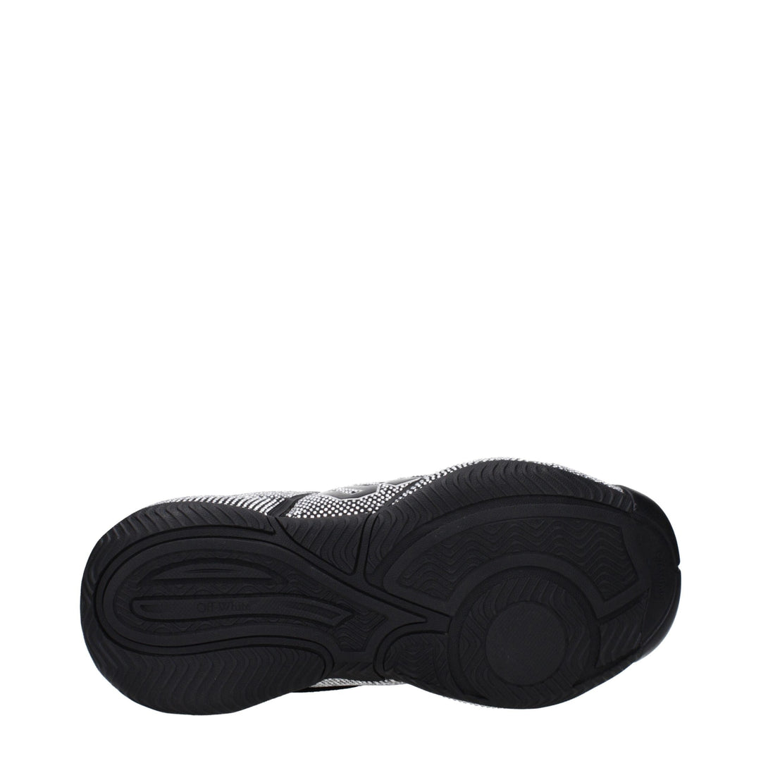 Off-white Black Cotton Sneakers