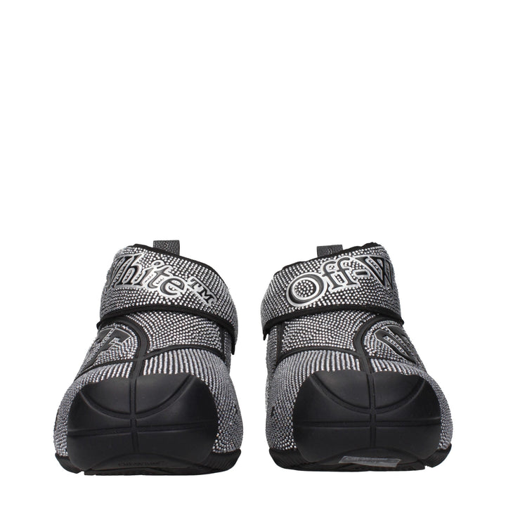 Off-white Black Cotton Sneakers