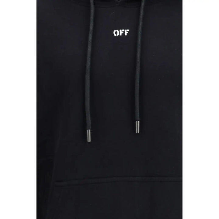Off-white Black Cotton Sweatshirt