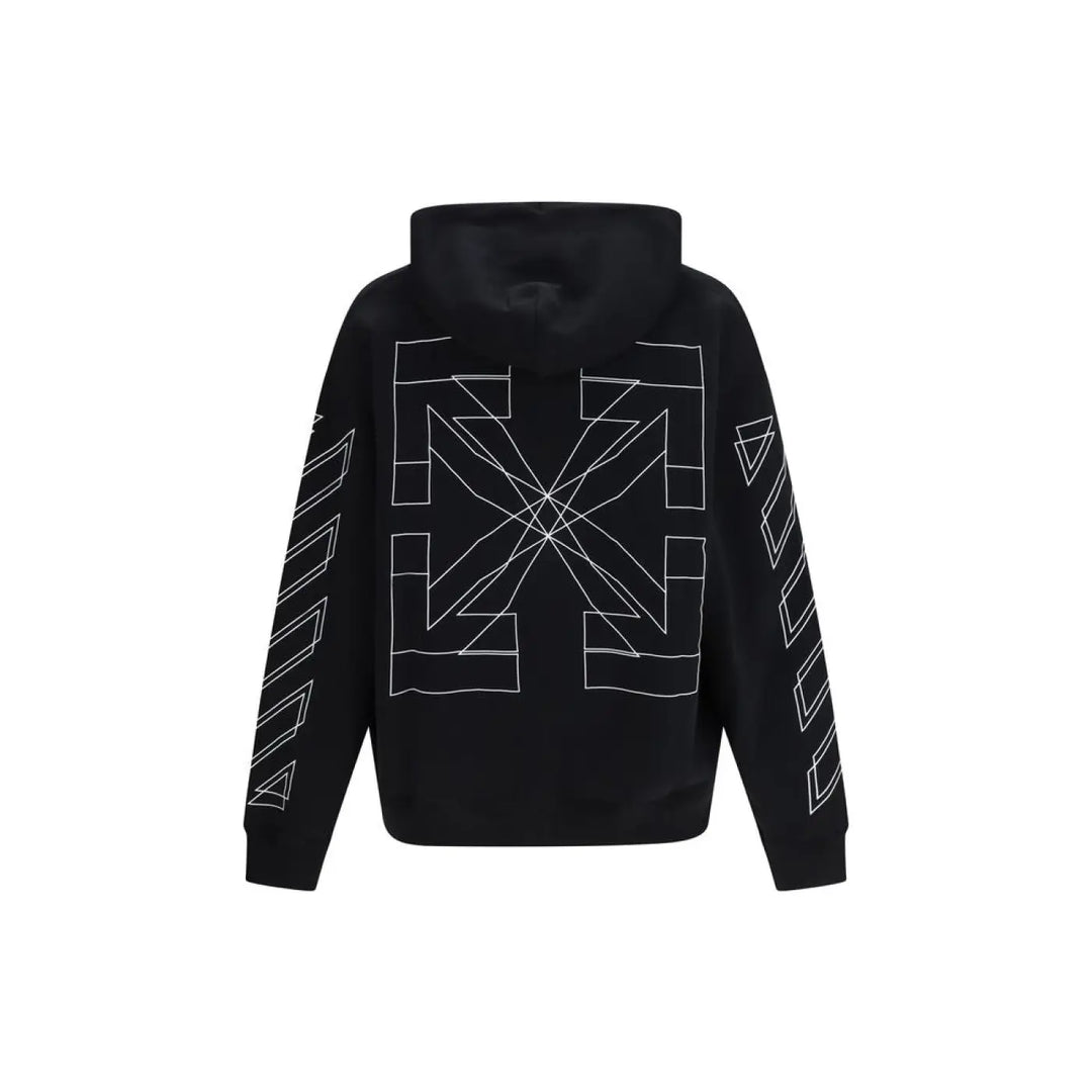 Off-white Black Cotton Sweatshirt