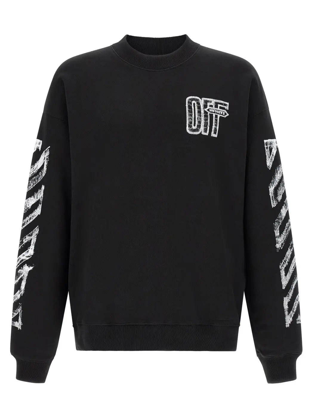 Off-white Black Cotton Sweatshirt