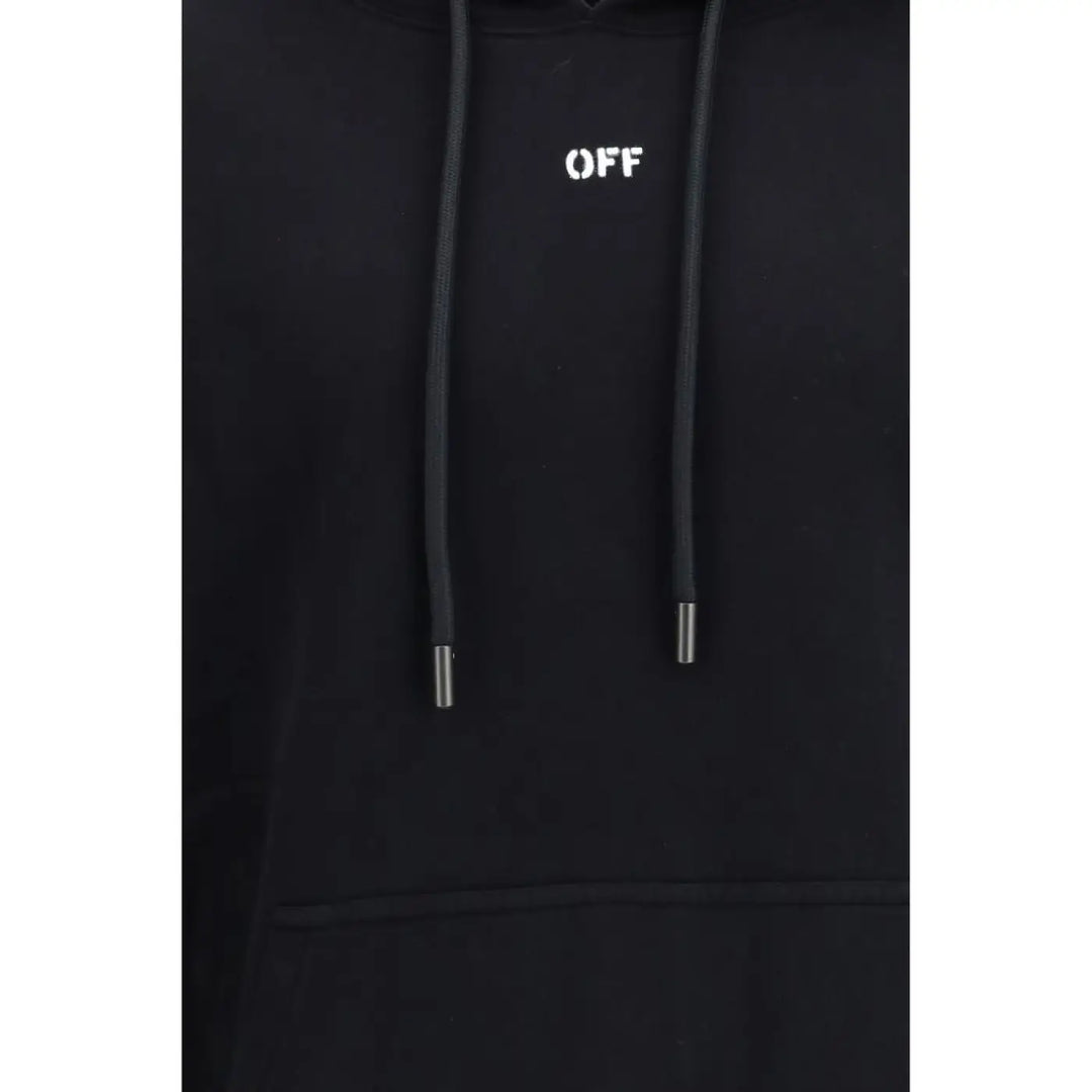 Off-white Black Cotton Sweatshirt