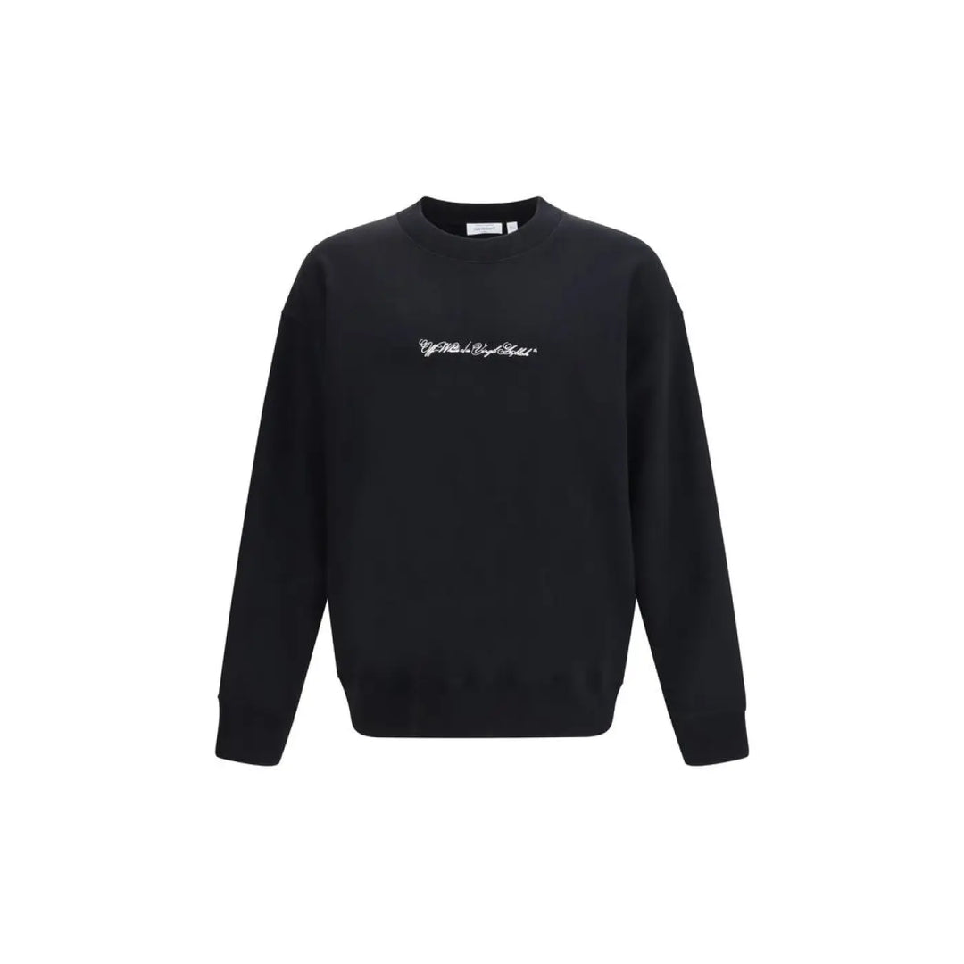Off-white Black Cotton Sweatshirt