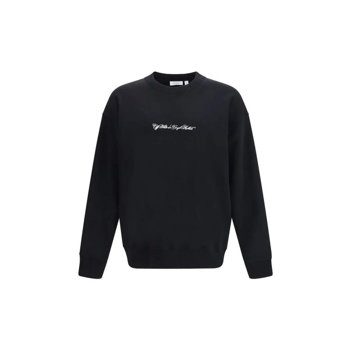 Off-white Black Cotton Sweatshirt