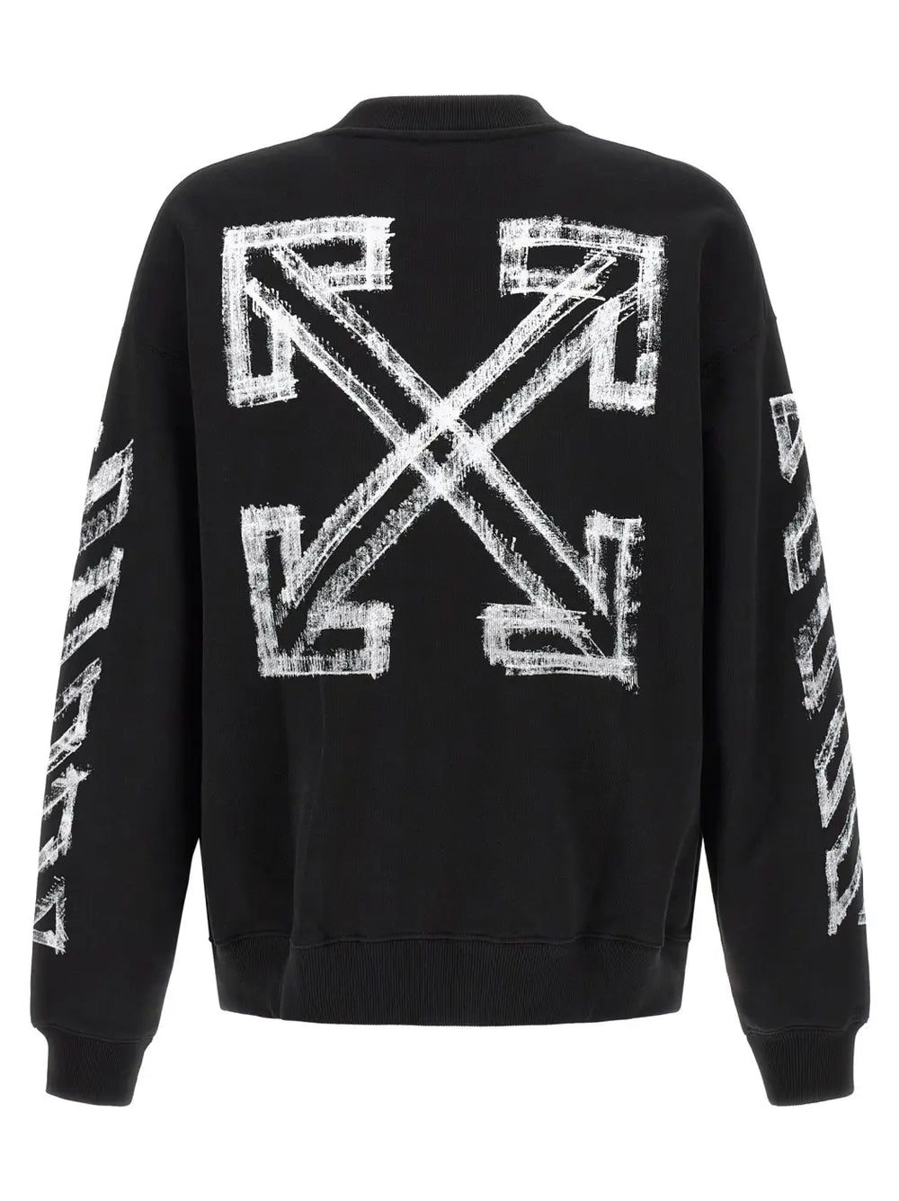 Off-white Black Cotton Sweatshirt