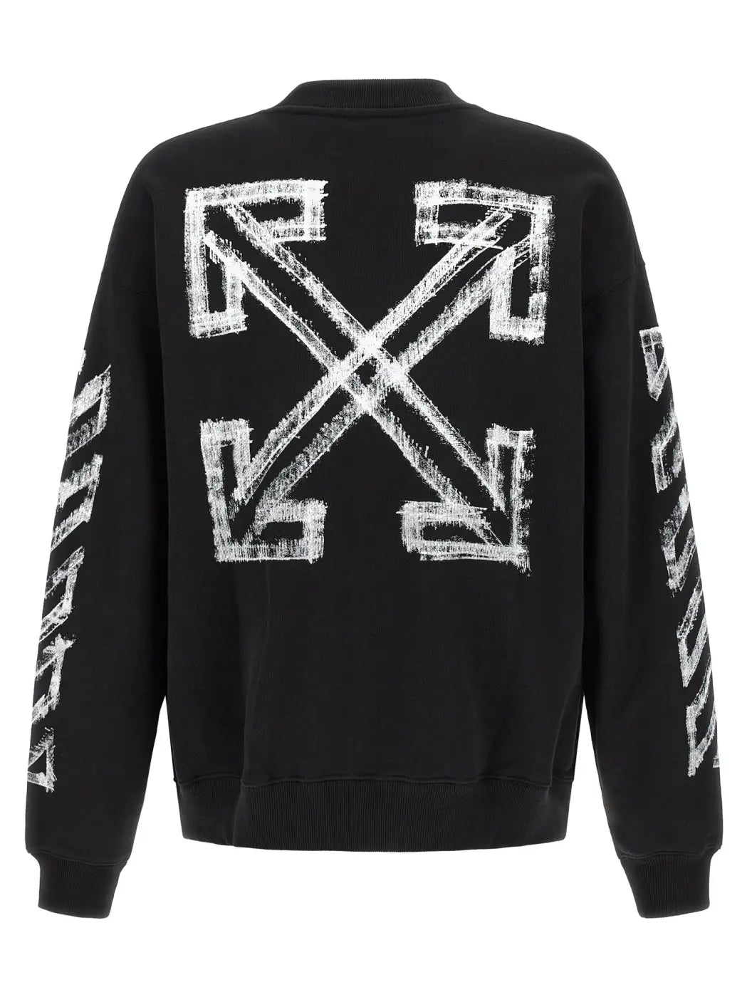 Off-white Black Cotton Sweatshirt