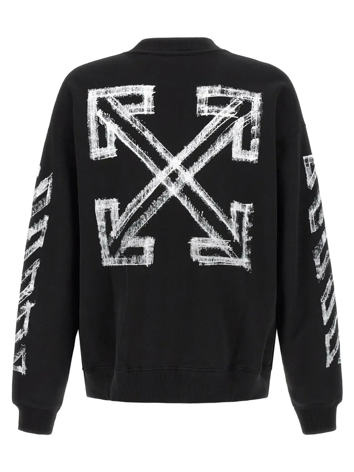 Off-white Black Cotton Sweatshirt