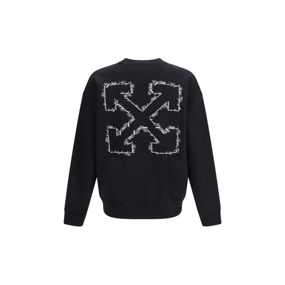 Off-white Black Cotton Sweatshirt