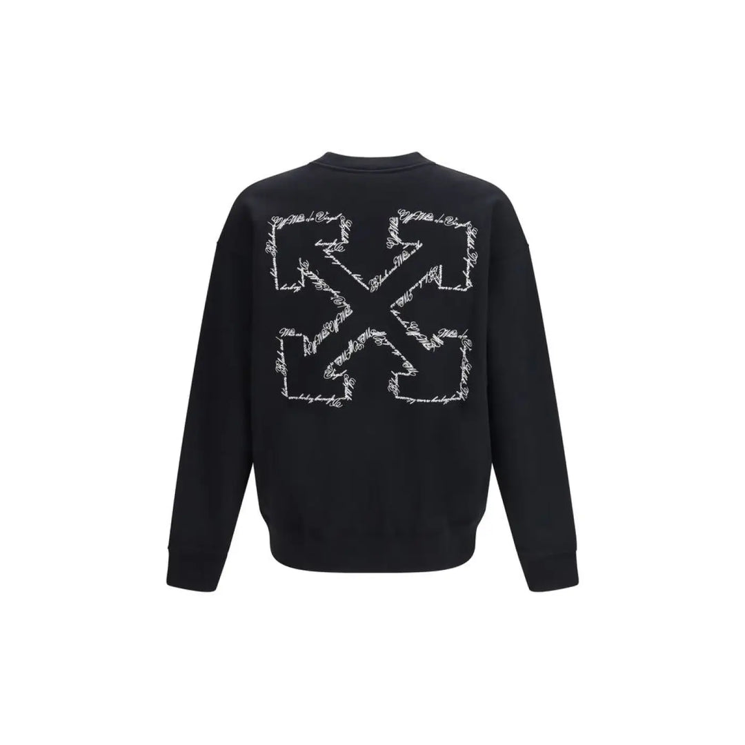 Off-white Black Cotton Sweatshirt