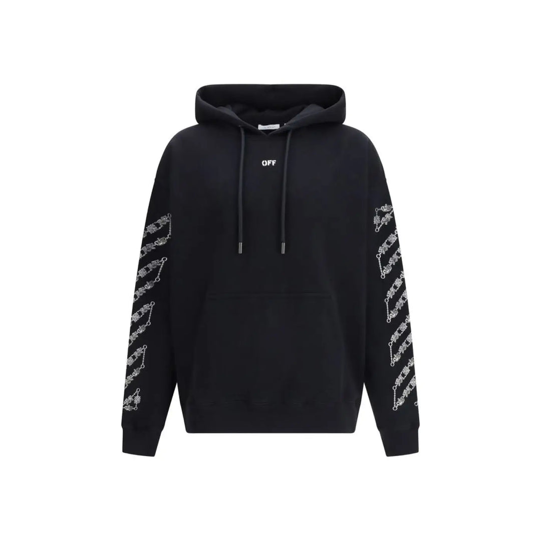 Off-white Black Cotton Sweatshirt
