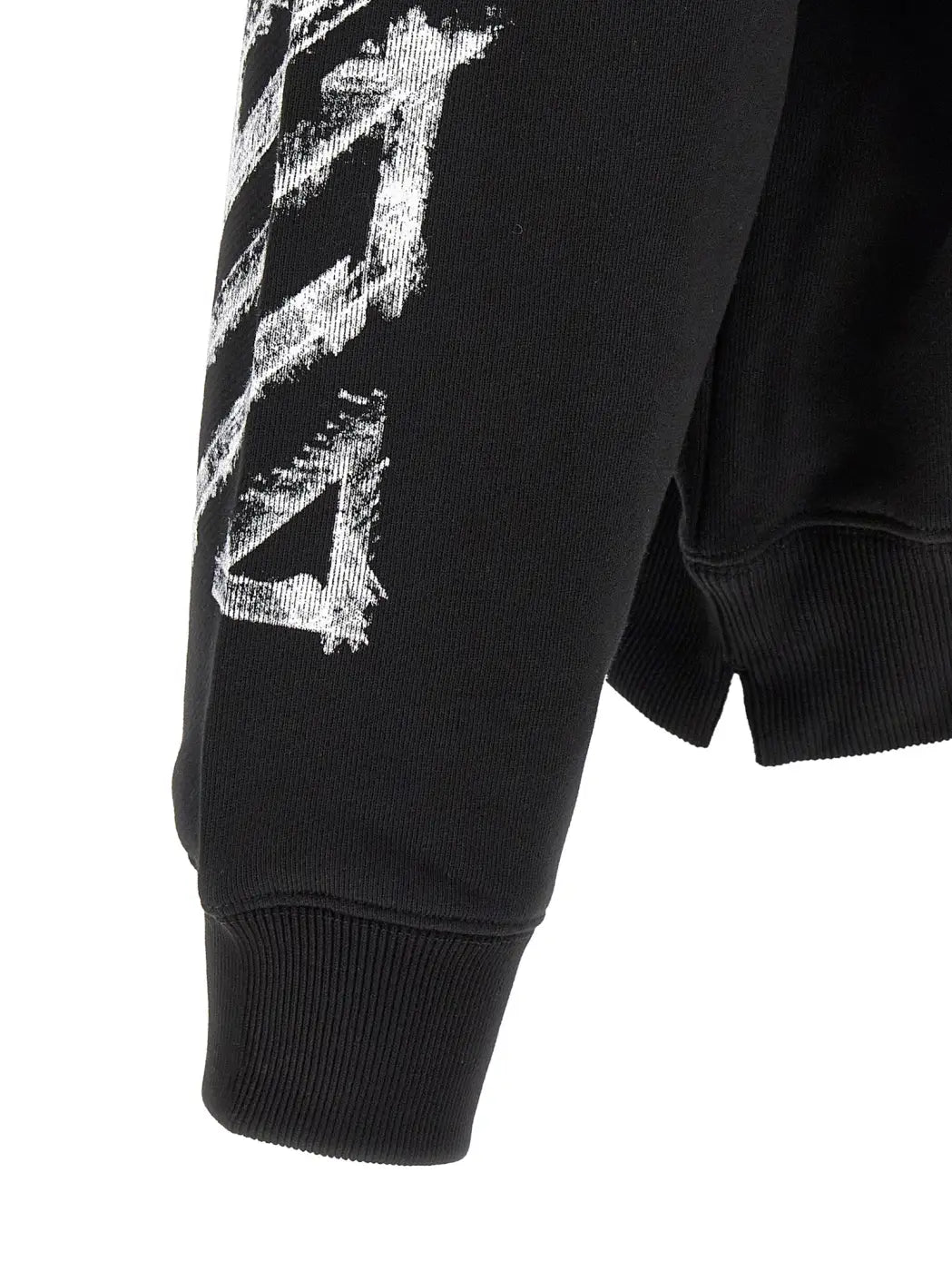 Off-white Black Cotton Sweatshirt