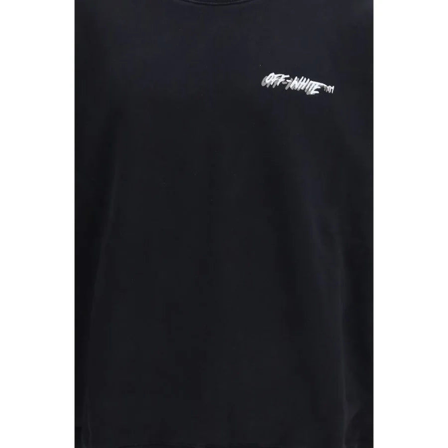 Off-White Black Cotton Sweatshirt