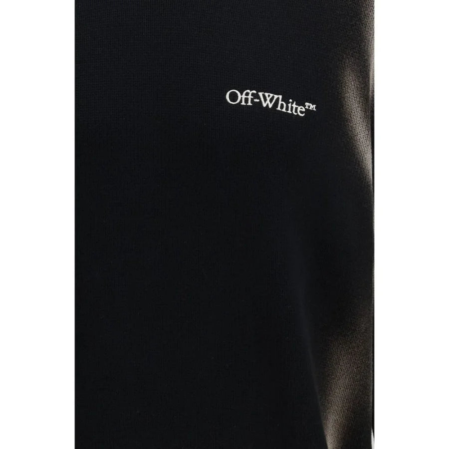 Off-White Black Cotton Sweatshirt