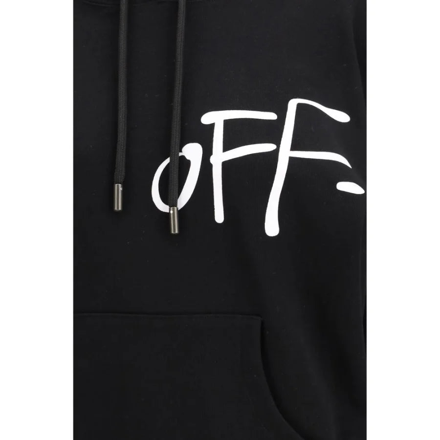 Off-White Black Cotton Sweatshirt