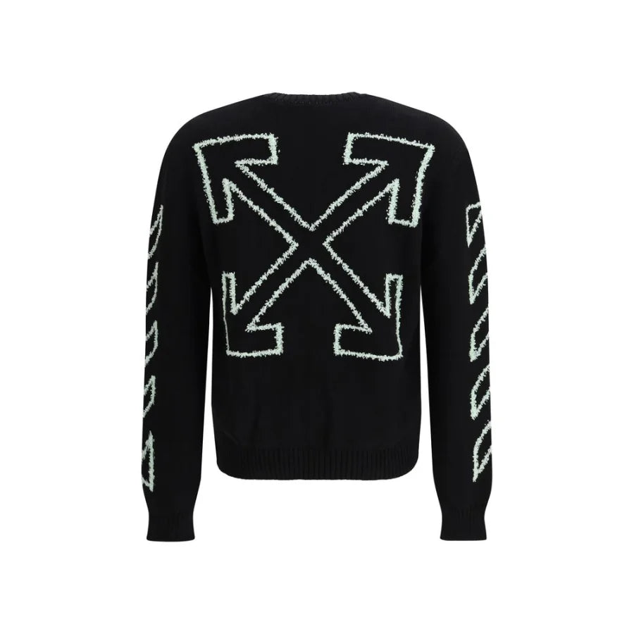 Off-White Black Cotton Sweatshirt