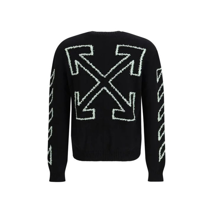 Off-White Black Cotton Sweatshirt