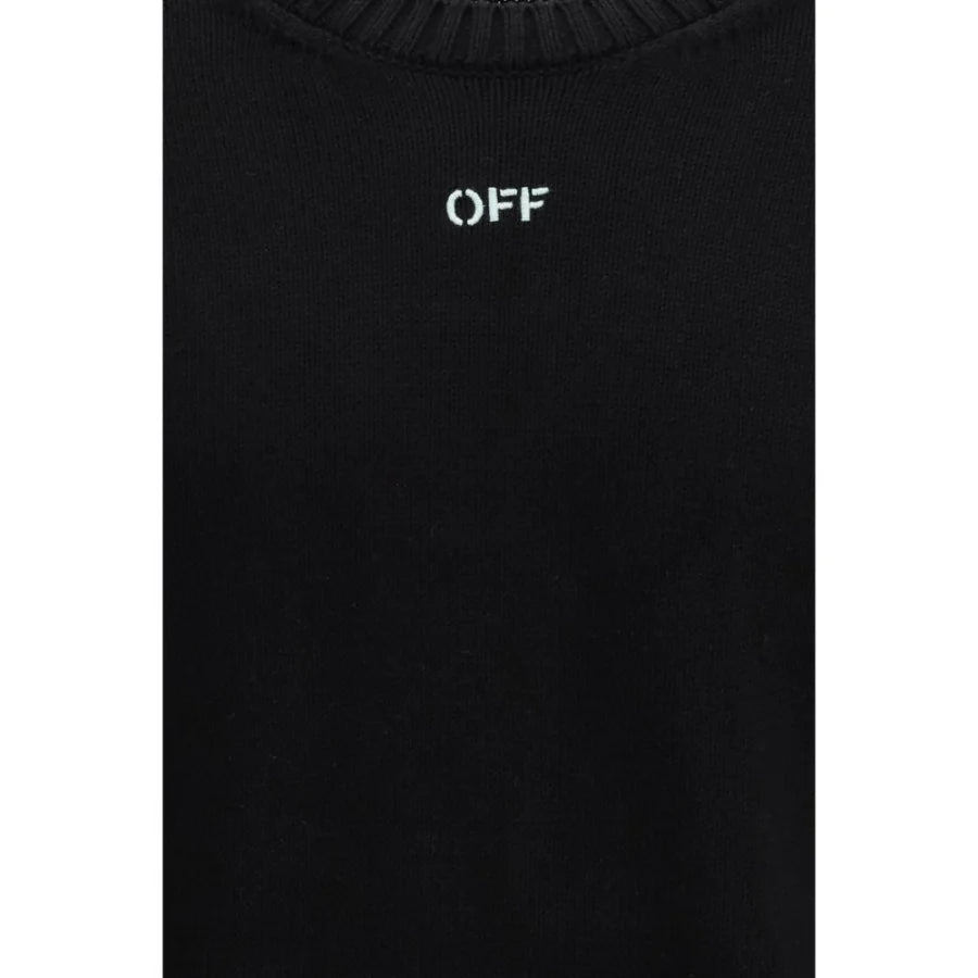 Off-White Black Cotton Sweatshirt