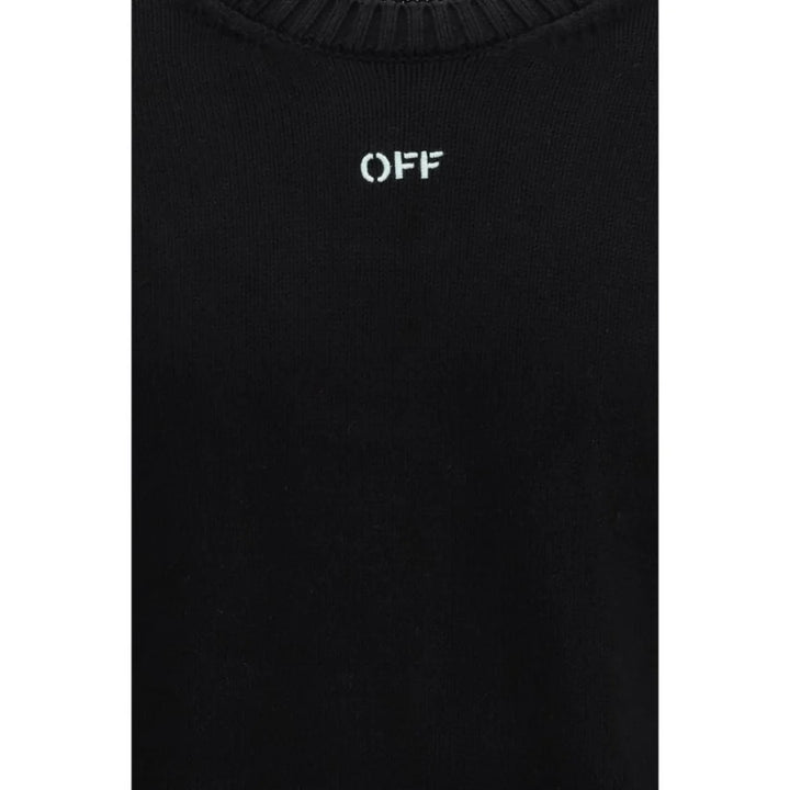 Off-White Black Cotton Sweatshirt