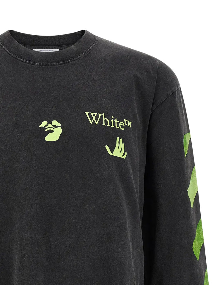 Off-white Black Cotton T-shirt