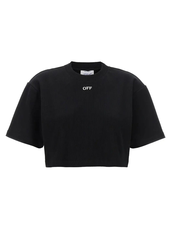 Off-white Black Cotton T-shirt