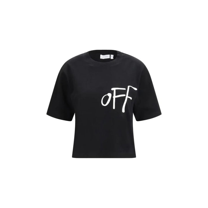 Off-White Black Cotton T-Shirt