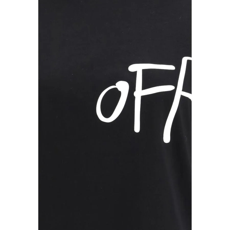 Off-White Black Cotton T-Shirt