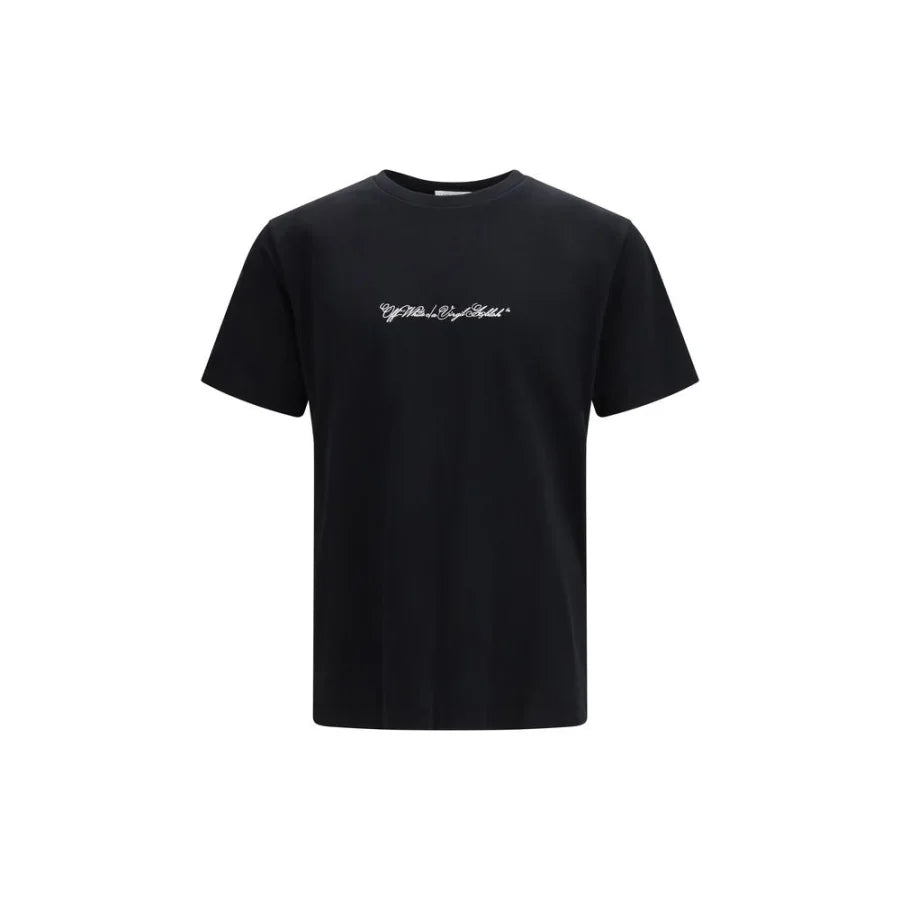 Off-White Black Cotton T-Shirt