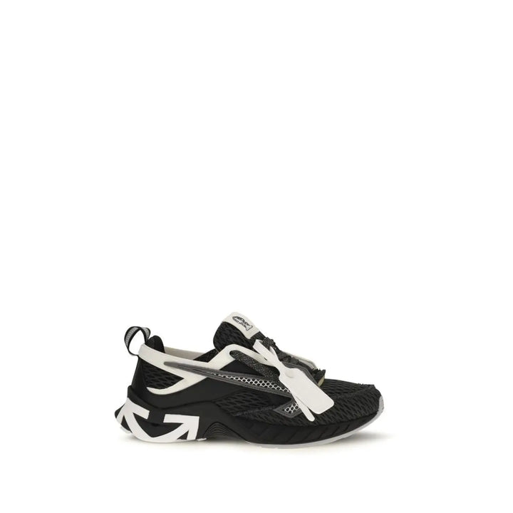 Off-white Black Polyester Athletic Sneakers