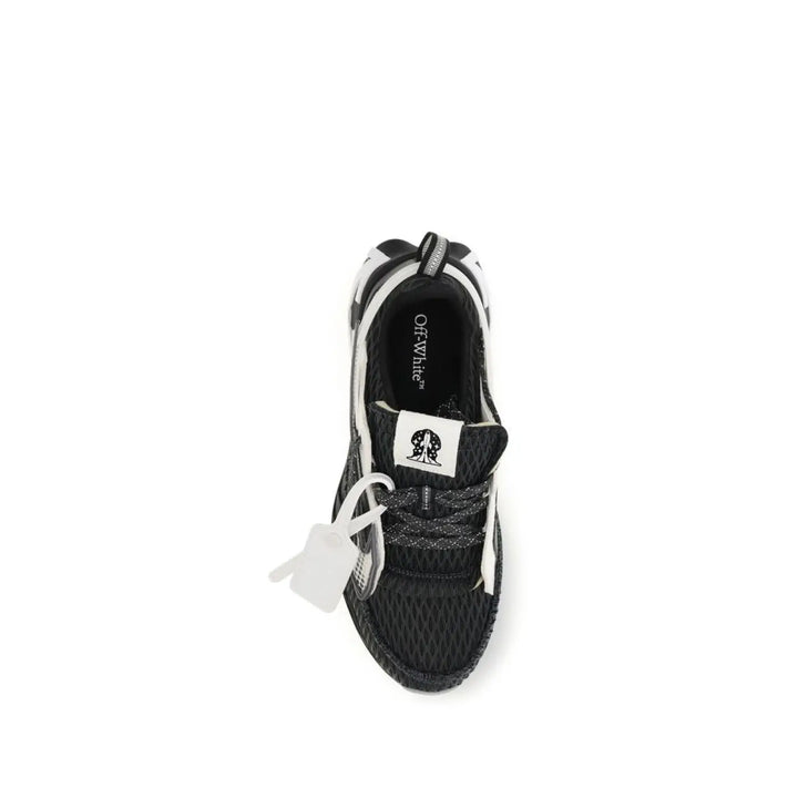 Off-white Black Polyester Athletic Sneakers
