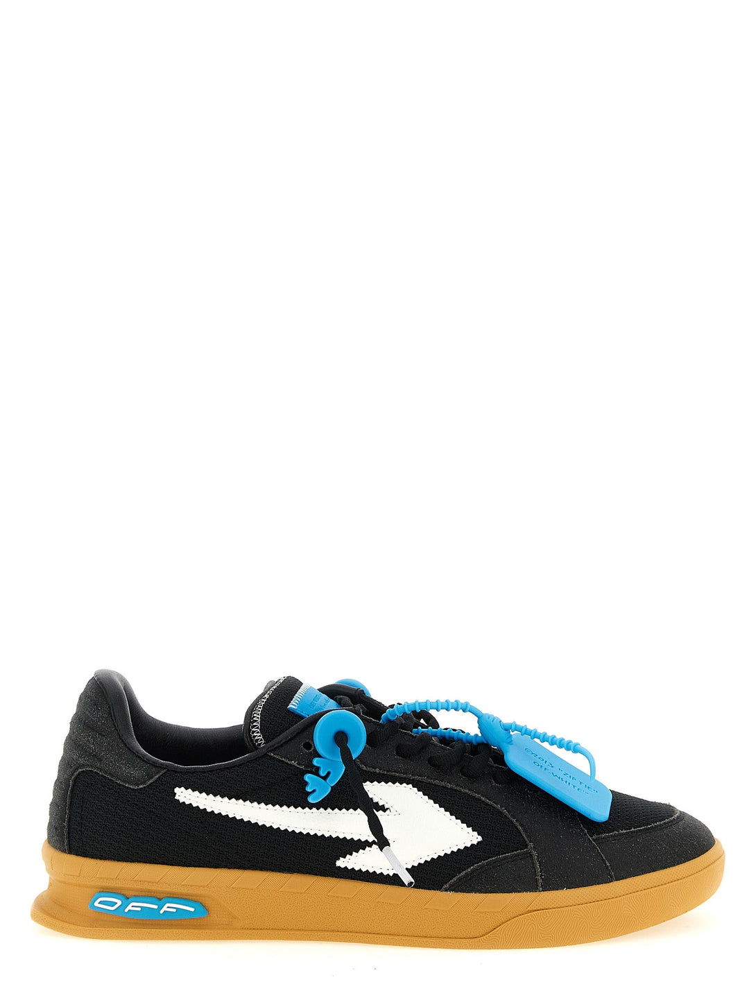 Off-white Black Polyester Athletic Sneakers
