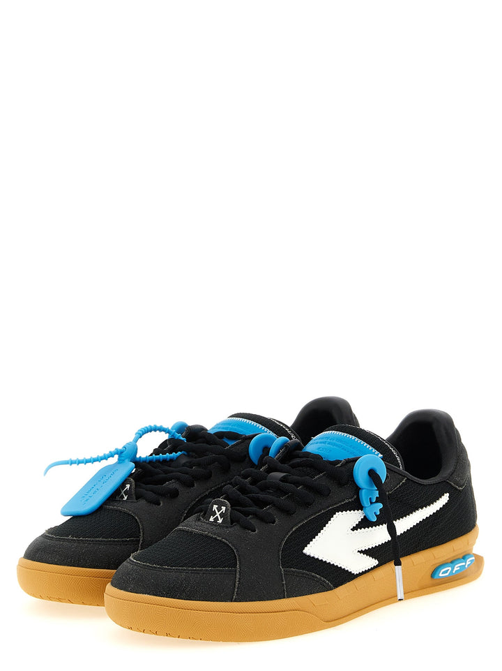 Off-white Black Polyester Athletic Sneakers