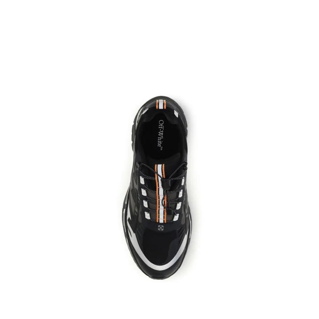 Off-white Black Polyester Athletic Sneakers