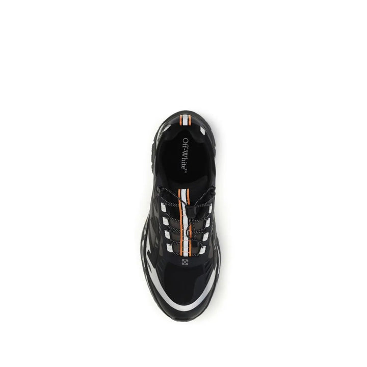 Off-white Black Polyester Athletic Sneakers