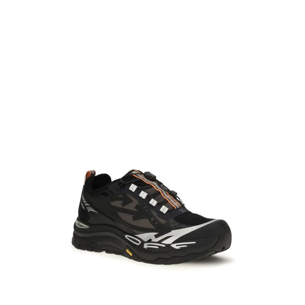 Off-white Black Polyester Athletic Sneakers
