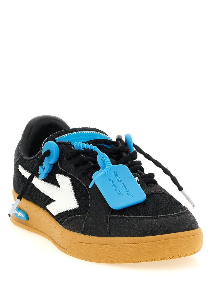 Off-white Black Polyester Athletic Sneakers