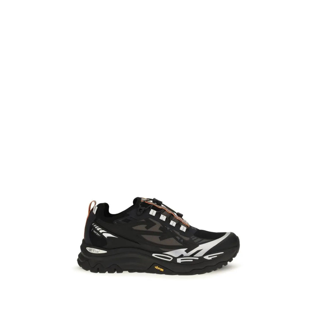 Off-white Black Polyester Athletic Sneakers