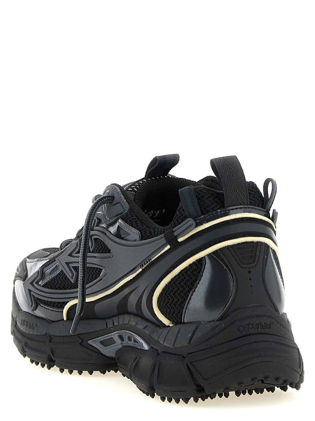Off-white Black Polyethylene Athletic Sneakers