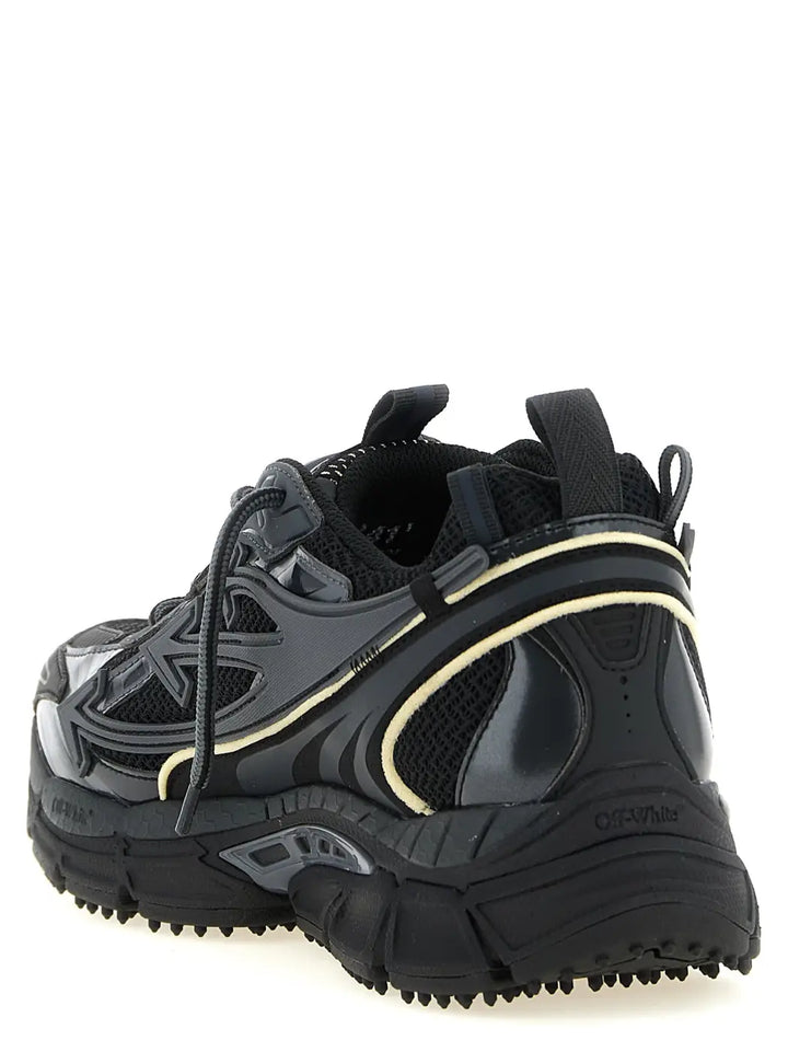 Off-white Black Polyethylene Athletic Sneakers
