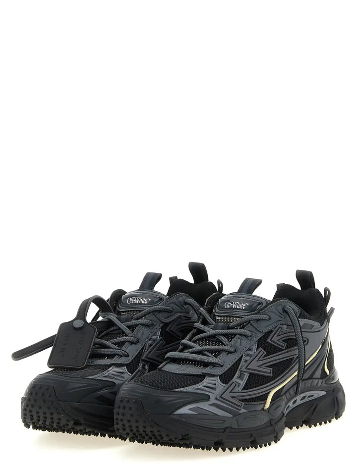 Off-white Black Polyethylene Athletic Sneakers