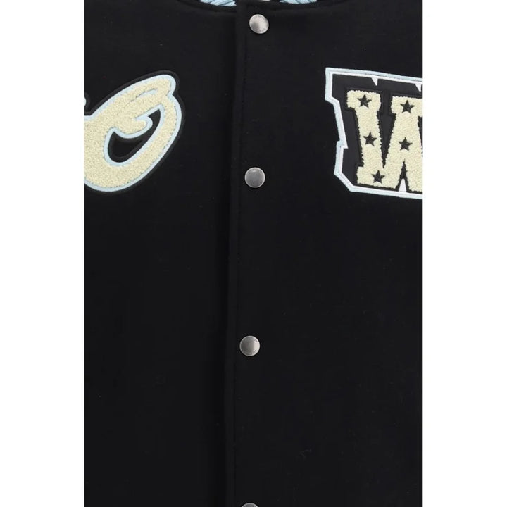 Off-White Black Wool Bomber