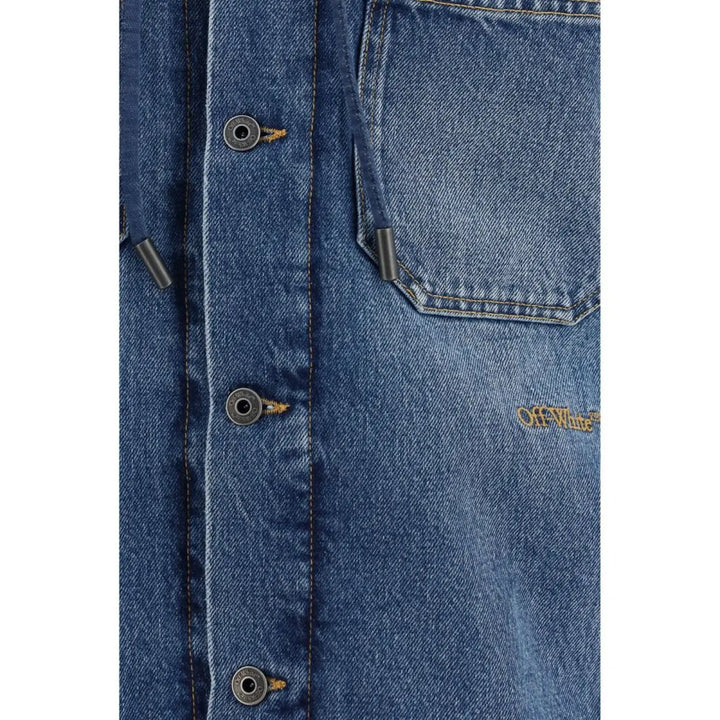 Off-white Blue Cotton Denim Jacket